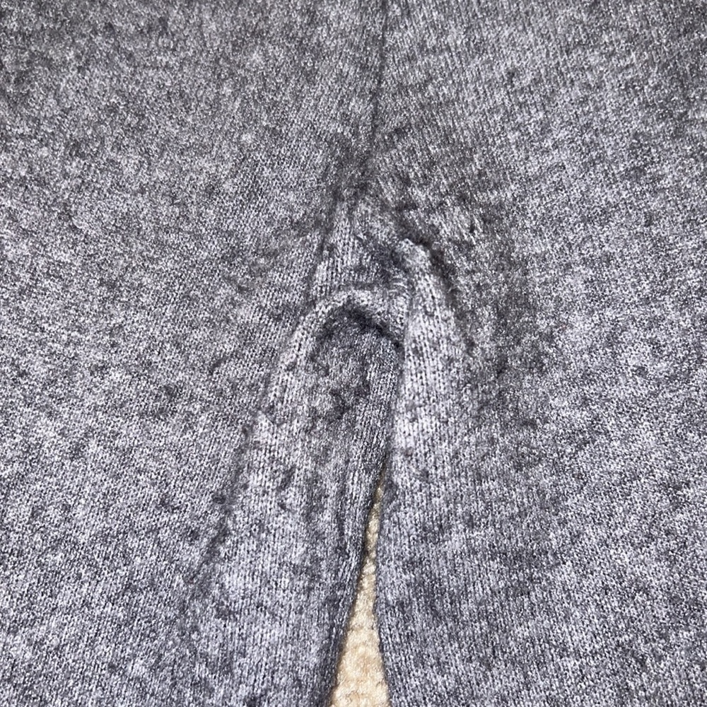 Baci Mini wide leg sweater pant. Sundance Catalog. Size Large. EUC! Gray! - Picture 15 of 16
